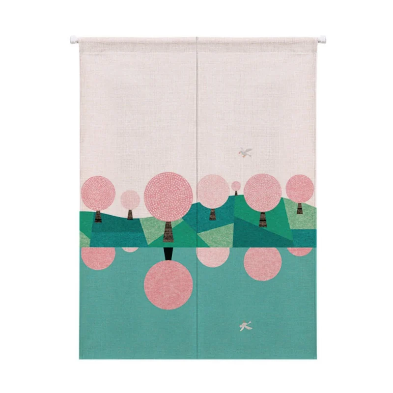 Японский Норен Хлопок Лен Печатных Декор дверной занавес настенный гобелен экраны для большинства дверей - Цвет: A5
