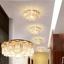 LAIMAIK Crystal LED Ceiling Light 3W 5W AC90-260V Modern LED Crystal Lamp Aisle Corridor Light Porch Hall LED Ceiling Lighting aisle lights crystal chandeliers modern simple single ceiling lamp balcony lamp hall light led small porch light led fixture led