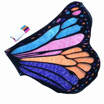 

Newly Butterfly Wings Pashmina Shawl Kids Boys Girls Costume Accessory