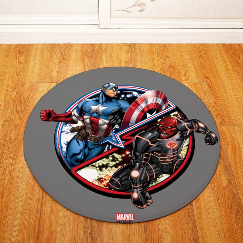  High Quality Fashion Marvel Round Chair/Table Desk Mat Living Room Bedroom Area Rug Decorative Carp