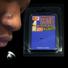 1Pc Falso Cheater Orelha Lip Labret Anel de Nariz Do Parafuso Prisioneiro Não Perfurou Magnética Jóia Do Corpo Não Piercing Plugs Túnel Magnético brinco(China)