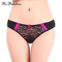 Rebantwa Brand Women Lace Thongs G String Sexy Panties Transparent font b Intimates b font Open