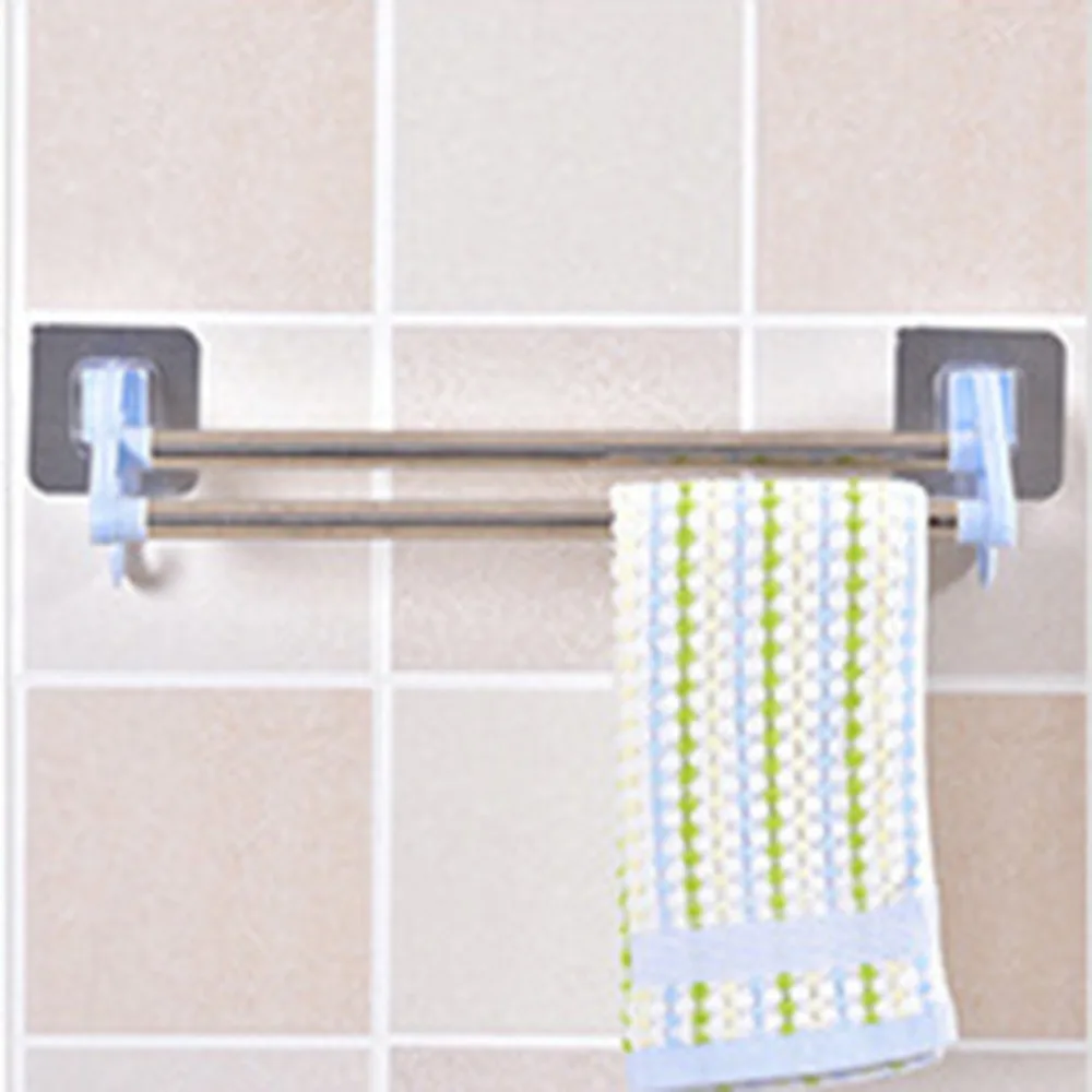 No Trace Single Bar Towel Rack Strong Adhesive Suction Disc Towel Towel