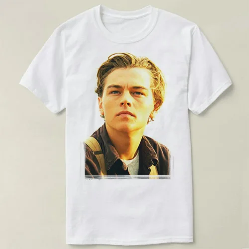 

Leonardo DiCaprio men Clothing Male Slim Fit t shirt Man T-shirts Casual T-Shirts mens tops tees cmt