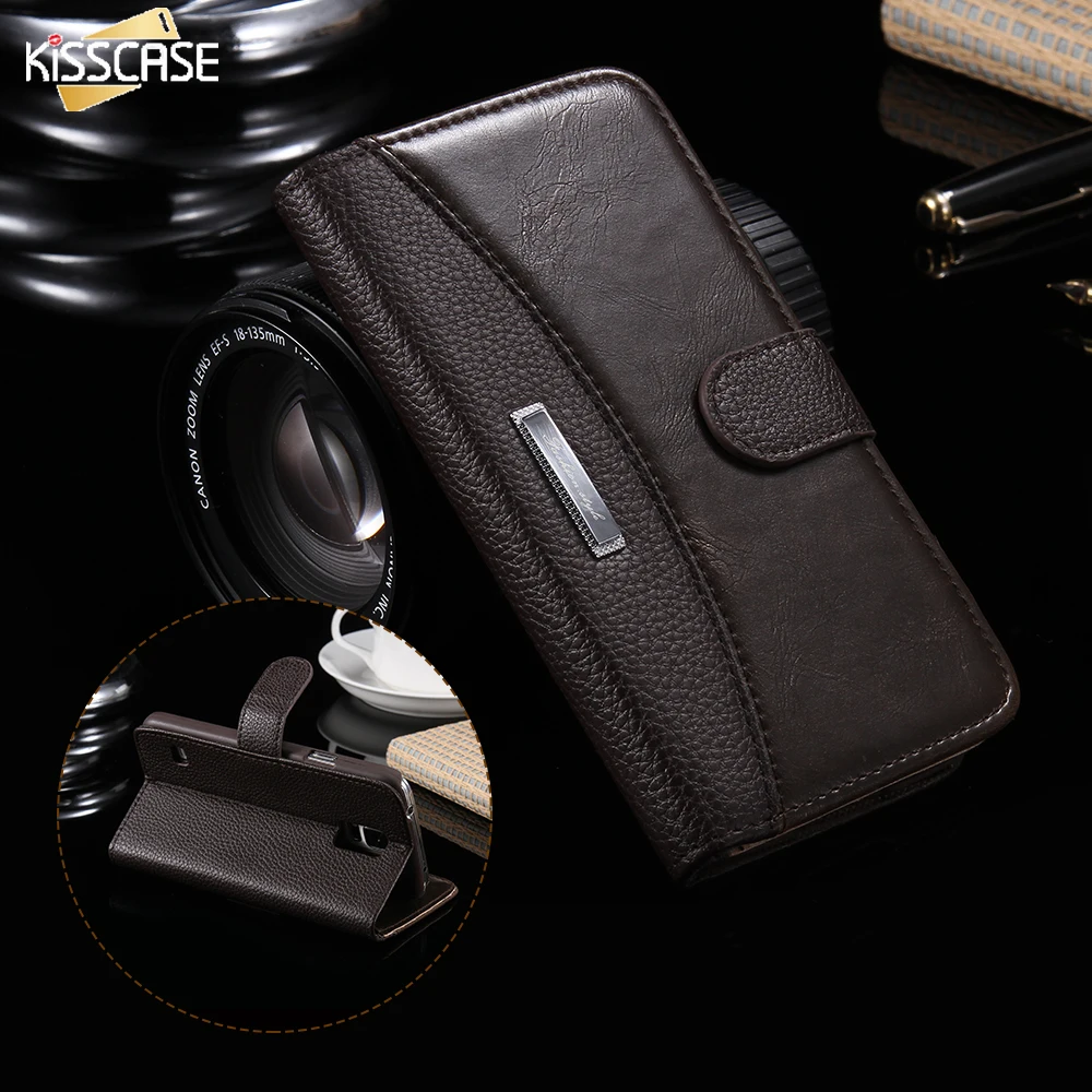 

KISSCASE Leather Case For Samsung Galaxy S6 S7 Edge S4 S5 S3 Wallet Cases For Samsung 6 Plus 6S S5 MINI S7 Case Phone Bag Capa