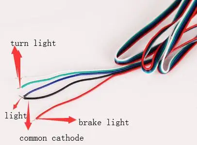 DIY мотоцикл светодиодный стоп-сигнал водонепроницаемый