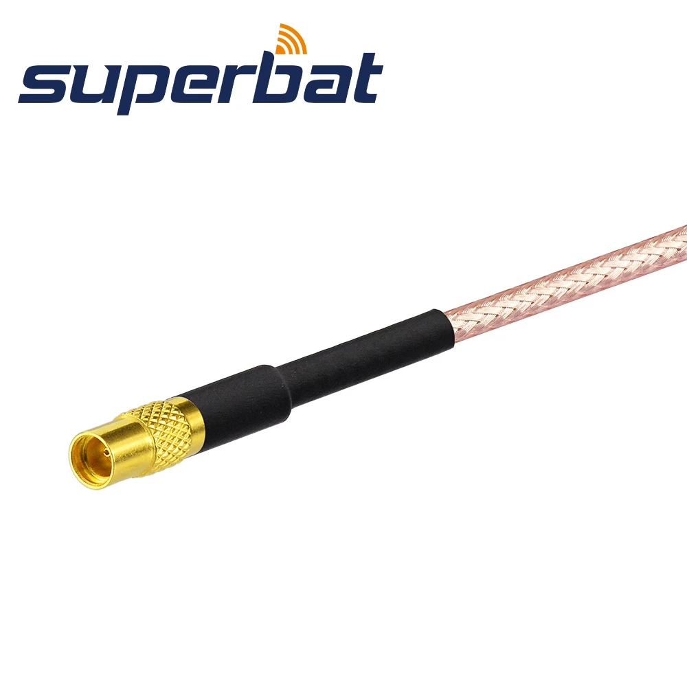 Superbat MCX Штекерный разъем правый угол MMCX Джек Женский прямой помощью соединительного кабеля RG316 15 см для Ericsson W30/W35