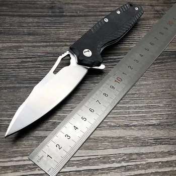 

BJL Folding Knife 9Cr18Mov Steel Blade Tactical Folding Knife G10 Handle pocket knife Survival outdoor camping tool knife EDC