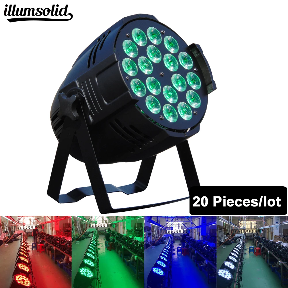 

20pcs/lot LED Par Can18x12W RGBW Wash Stage Light For Event Disco Party Nightclub Aluminum shell Fast Shipping