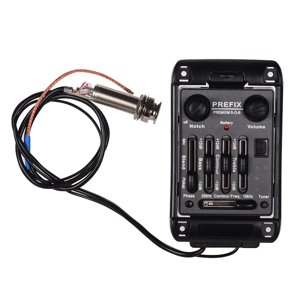 

Upgraded Acoustic Guitar Piezo Pickup System Preamp EQ with Tuning Phase Function