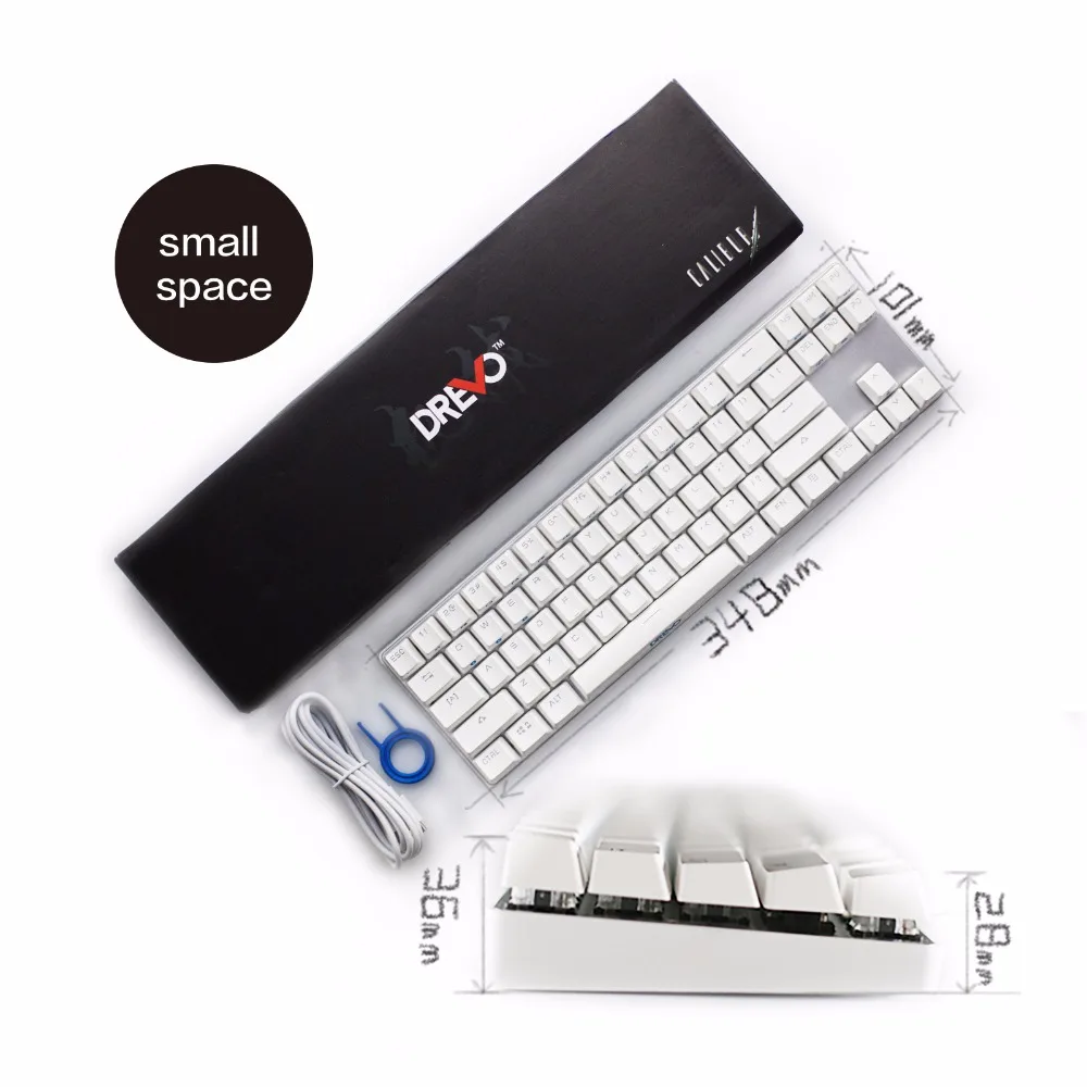 Drevo Calibur 71-ключ RGB LED Подсветкой Беспроводная Связь Bluetooth 4.0 Механическая