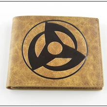 Тонкий тип Аниме Наруто PU короткий кошелек/кошелек с Хатаке Какаши Sharingan mark