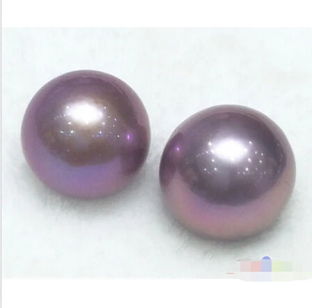 

shipping>>>>P4561 Unusual 100% NATURAL 12mm AKOYA ROUND LAVENDER Edison LOOSE PEARL