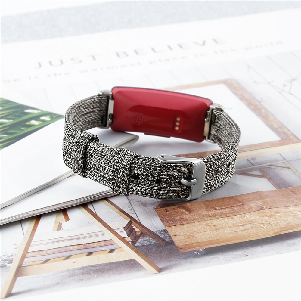 Браслет ремешок для Fitbit Inspire/Inspire HR умные часы нейлоновая плетеная ткань холст замена часы ремешок браслет