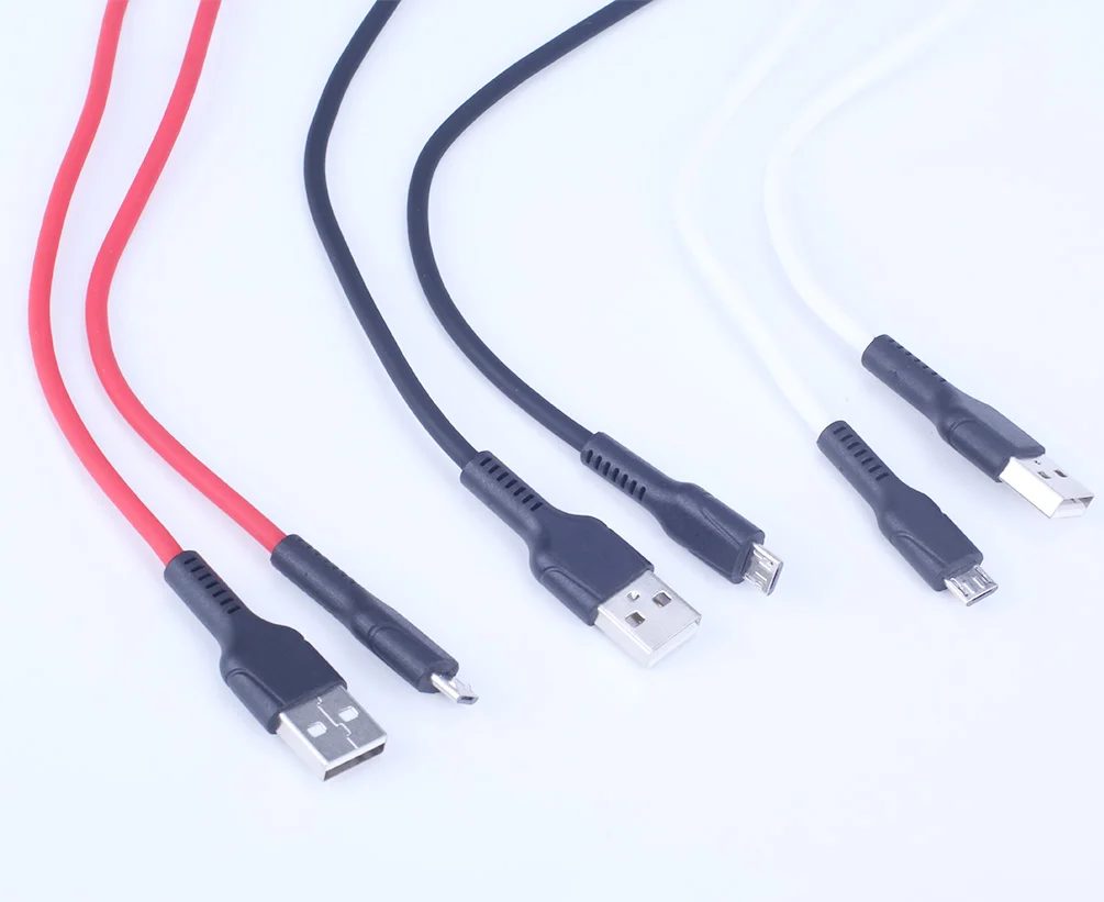 Силиконовый Micro USB кабель Быстрая зарядка передачи данных зарядное устройство для Android шнур Тип 2.4A 1m 2a для SAMSUNG huawei Xiaomi Мобильный телефон