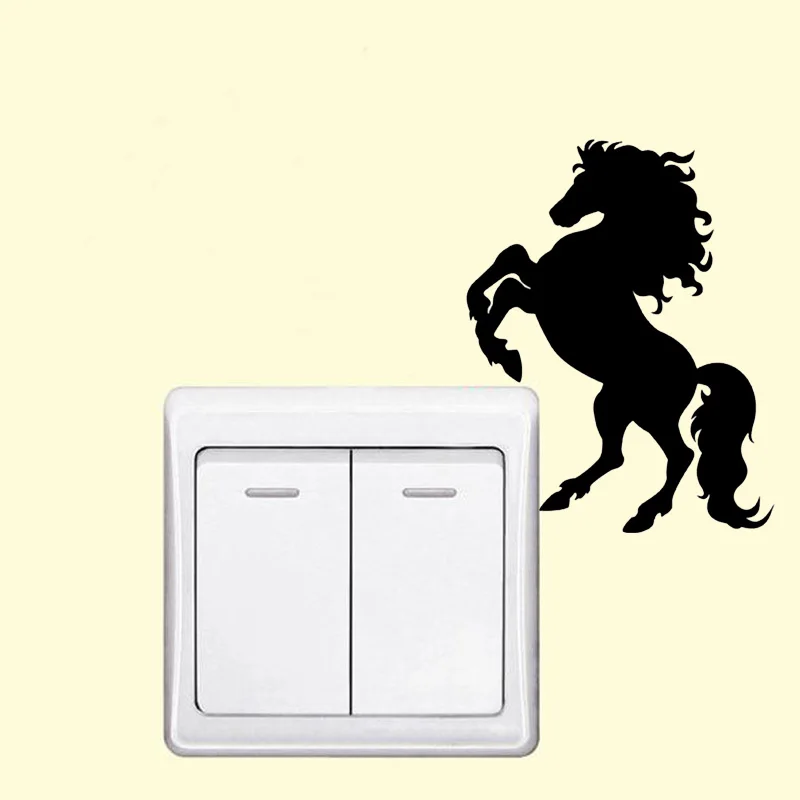 

Beautiful Horse Stylish Switch Sticker Vinyl Cute Animal Wall Sticker 2WS0206