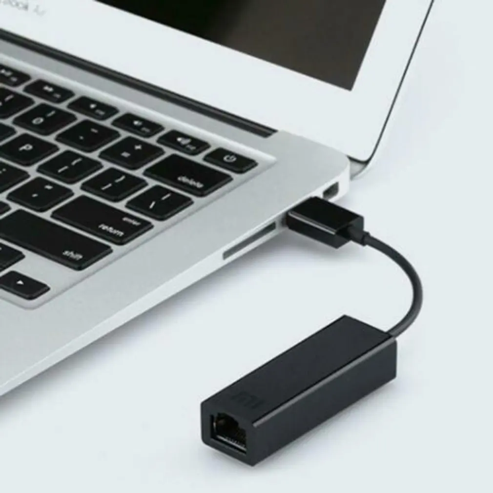 Оригинальный Xiaomi USB к Ethernet карты RJ45 кабель адаптера внешней 10/100 Мбит/с на mi коробка 3 3C 3 S 4 4C SE ноутбук Laptop персональный компьютер Usb2.0