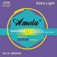 Elixir .010-.047 NANOWEB 11002 Acoustic guitar strings guitar parts Free Shipping wholesale Elixir .010-.047 NANOWEB 11002 Acoustic guitar strings guitar parts Free Shipping wholesale