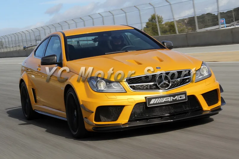 2012-2013 Mercedes Benz W204 C63 AMG Sedan Coupe Black Series Style Hood Bonnet FRP (16)