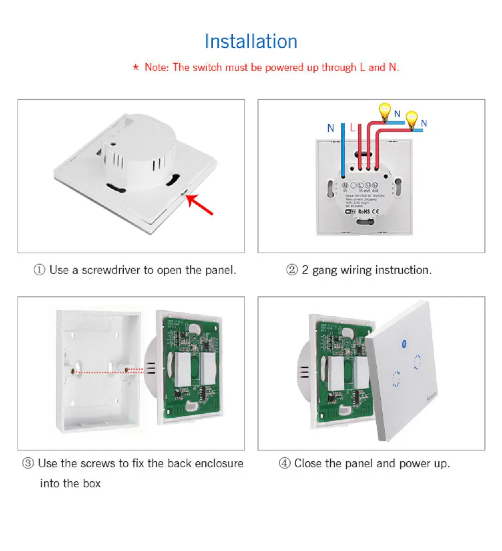 Sonoff T1 умный переключатель EU/UK WiFi RF/APP/Touch управление настенный светильник переключатель 1/2/3 банды настенный сенсорный светильник переключатель умный дом