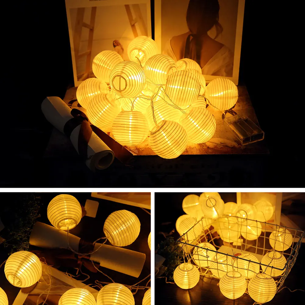

20LEDs String Light Mini Lanterns Connectable Water Resistant Lamp for Home Party Lawn Decor JA55