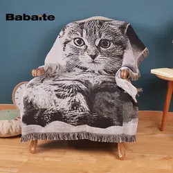 Babaite котенка стул Чехлы для диванов Одеяло хлопок вязаный путешествия Пледы Повседневное Одеяла Домашний текстиль Пикник Скатерти
