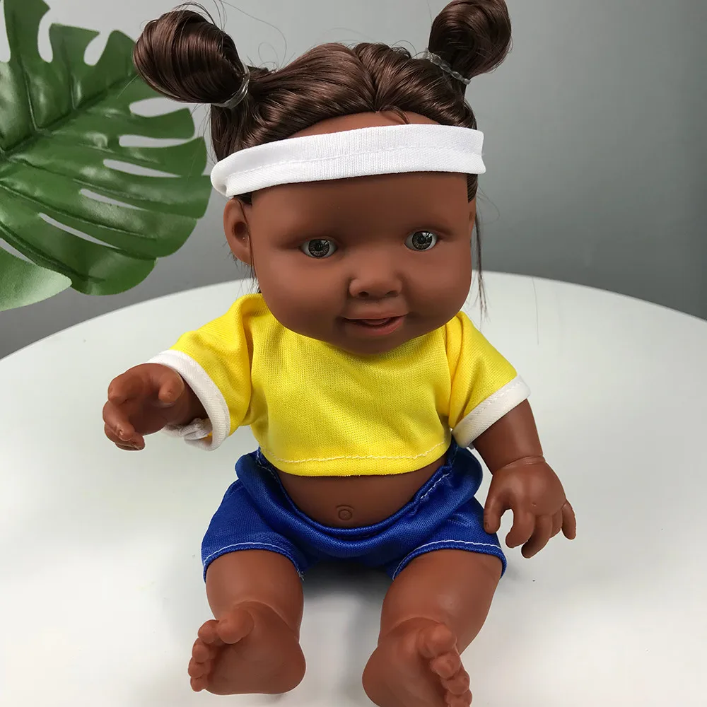 Новинка, детские куклы, детские подвижные шарниры, африканская кукла, игрушка, черная кукла, лучший подарок, игрушка Afrikaanse pop@ 30