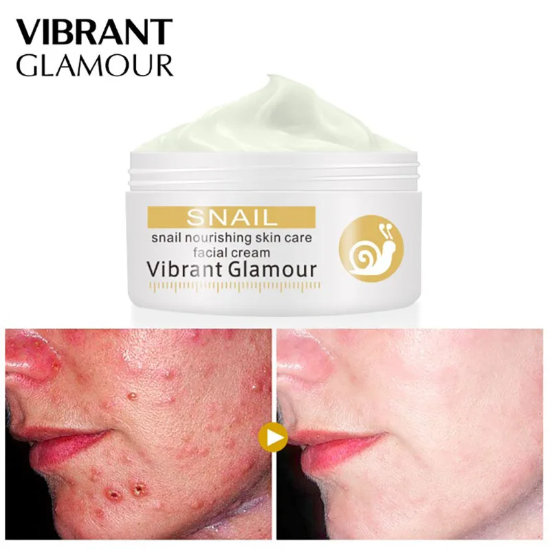 

Snail Face Cream Hyaluronic Acid Anti-Wrinkle Anti-aging Facial Day Cream Collagen Moisturizer Nourishing Tight Skin Serum Care