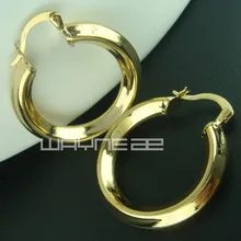 Золотой цвет для женщин серьги в виде колец, E167