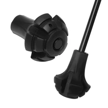 1 шт., новинка, черная палка для скандинавских прогулок, телескопическая палка, альпеншток, костыль, трость для прогулок на открытом воздухе, аксессуары для пеших прогулок