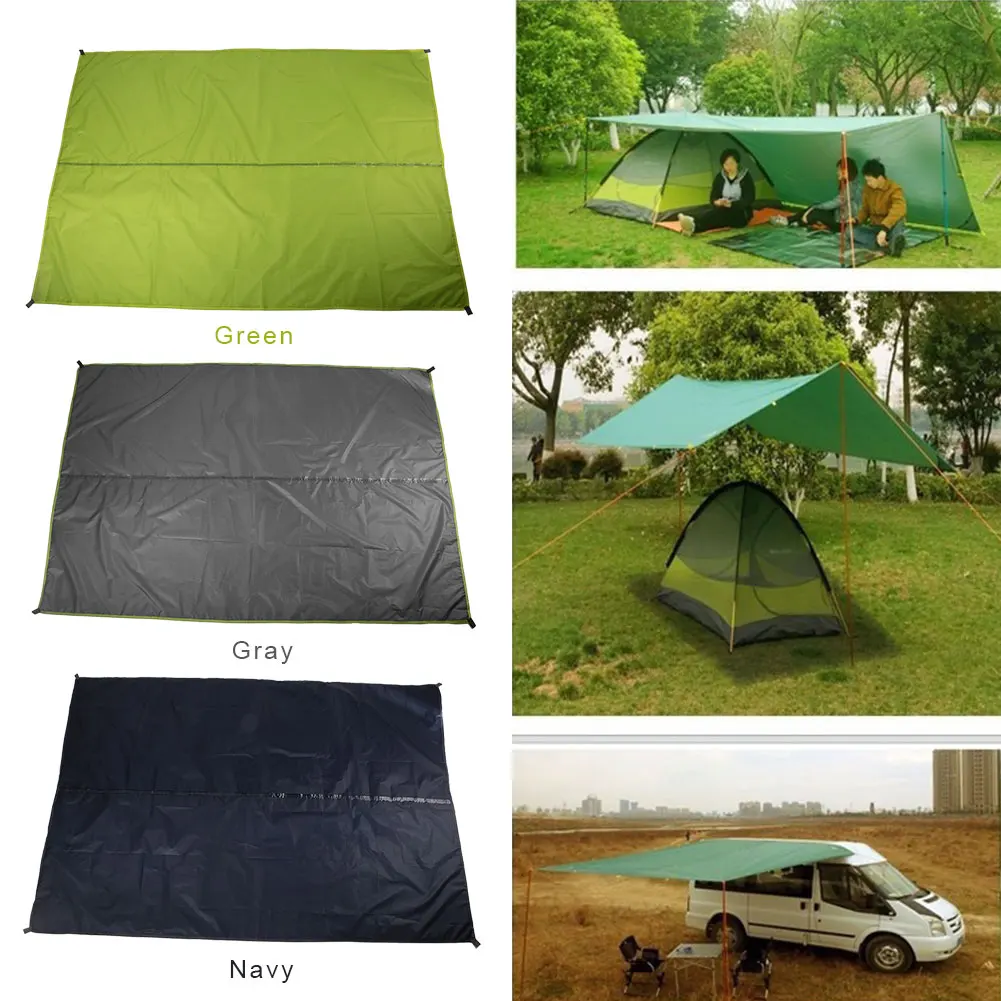 

Camping Cloth 190TPU2000 Durable Outdoors Camp Practical 3 Color Travel Moisture Proof Waterproof