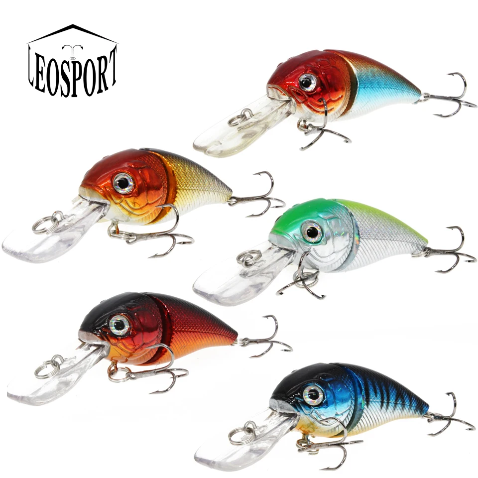 

LEOSPORT New Arrival 1pcs Lifelike Crank Fishing Lures 8.5cm14.8g 6 Colors Hard Baits Quality Professional Fishing Wobblers lure