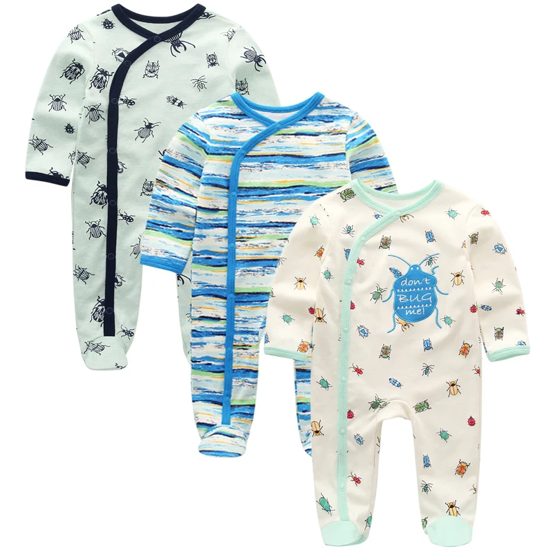 

Kiddiezoom brand 2/3 PCS/LOT Baby Clothes Unisex Baby Girls Rompers Winter Boy Climbing Clothing New born 0-12M Baby Costume