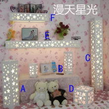 Звезда полый вырез резной Кабинет Торшер украшение прикроватная лампа настенная лампа