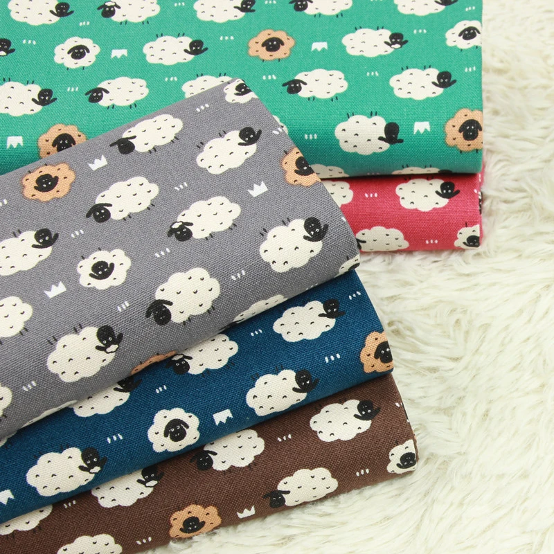 

Rushed! 45*110cm needlework the cloth fabric tissues knitted for sewing cache fabrics for patchwork flowers cotton sheep D30