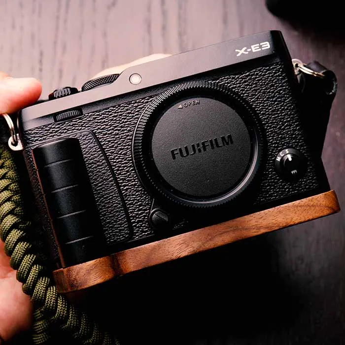 Walnut Wooden Wood Hand Grip Bracket with PU60 Quick Release Plate For Fuji FujiFilm X E3|grip plate|fujifilm hand gripgrip fujifilm AliExpress