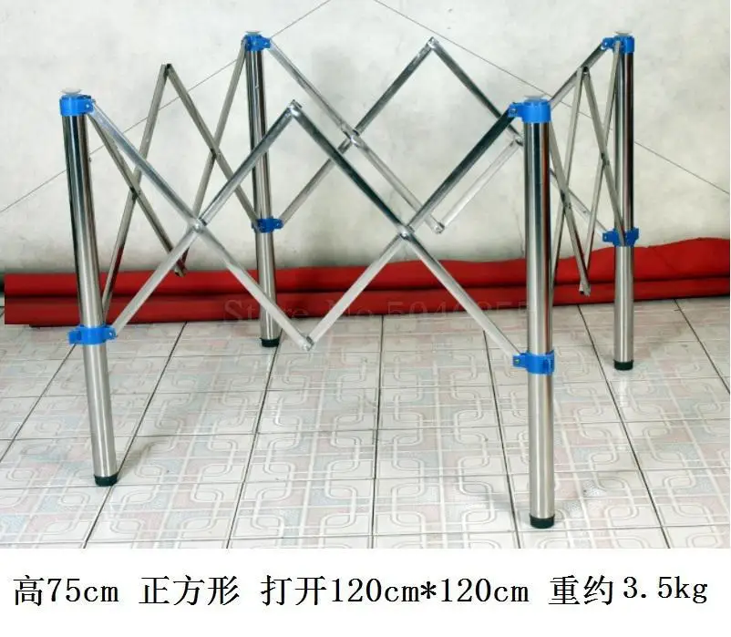 Стол оправа из нержавеющей стали маджонг кронштейн на ножке для стола складная рама Регулируемая усадочная стопа Быстрый стол нога кованого железа - Цвет: VIP 10