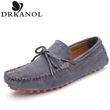 Fashion Autumn Men’s Flats High Quality Brand Luxury Genuine Leather Shoes Men Loafers Gommino Driving Shoes Soft Moccasins