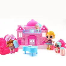 Huang Neeky#501 игрушка для кукольного домика, мини большая игрушка для ролевых игр, Кукольный Домик принцессы, большой семейный домик для кукол-сюрпризов