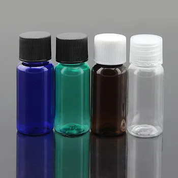 

100 x 1/2oz Common Sealing Lid PET Bottle 15ml Cosmetic Liquid Leakproof Refillable Sample Jar Wholesale