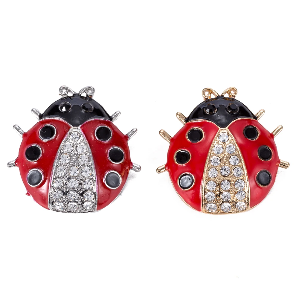 

Snap button 18 mm metal snaps for snaps bracelets fit ginger snaps jewelry Ladybug snap TZ9017