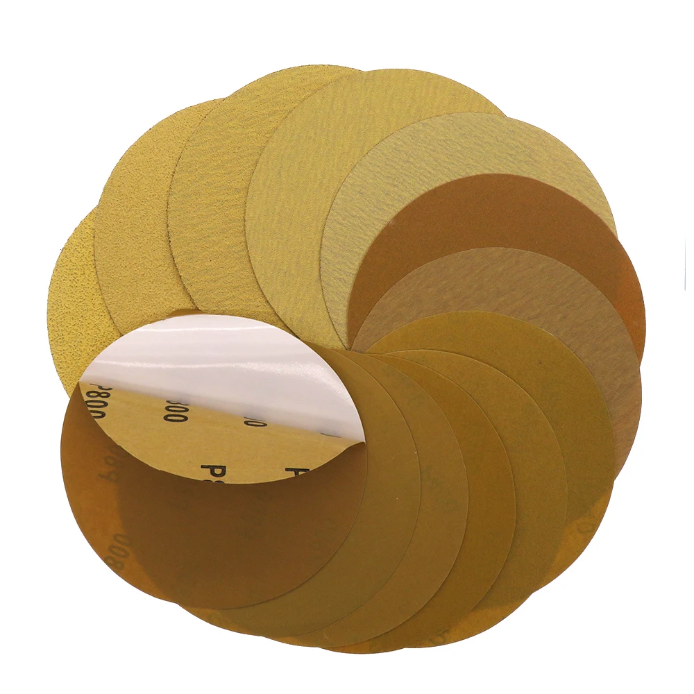 20Pcs 6 Inch PSA Gold 40 to 800 Grits Sandpaper Sanding Disc for Metal & Automotive | Инструменты