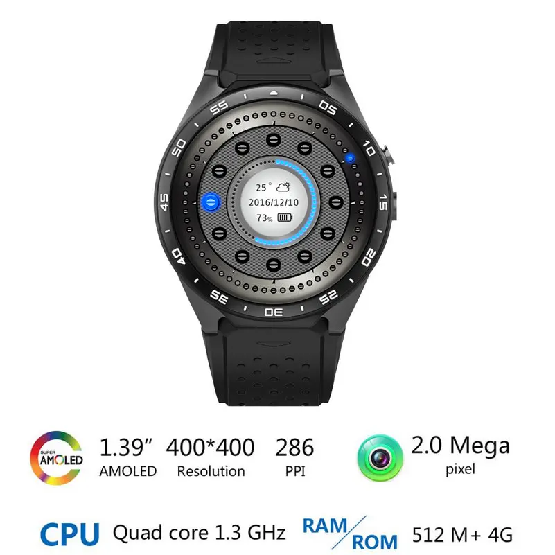 KW88 Smart Watch Phone Android 5.1 Quad Core MTK6580 512MB RAM 4GB ROM Support Heart Rate 3G Wifi GPS Gravity Sensor Pedometer KW88 Smart Watch Phone Android 5.1 Quad Core MTK6580 512MB RAM 4GB ROM Support Heart Rate 3G Wifi GPS Gravity Sensor Pedometer