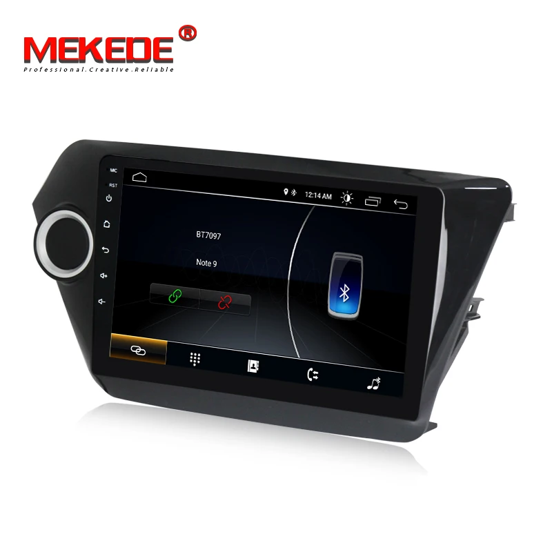 Discount Lowest price quad core processor android 8.1 car gps dvd player for Kia K2 Rio 2012-2015 car radio multimedia  wifi bluetooth 4