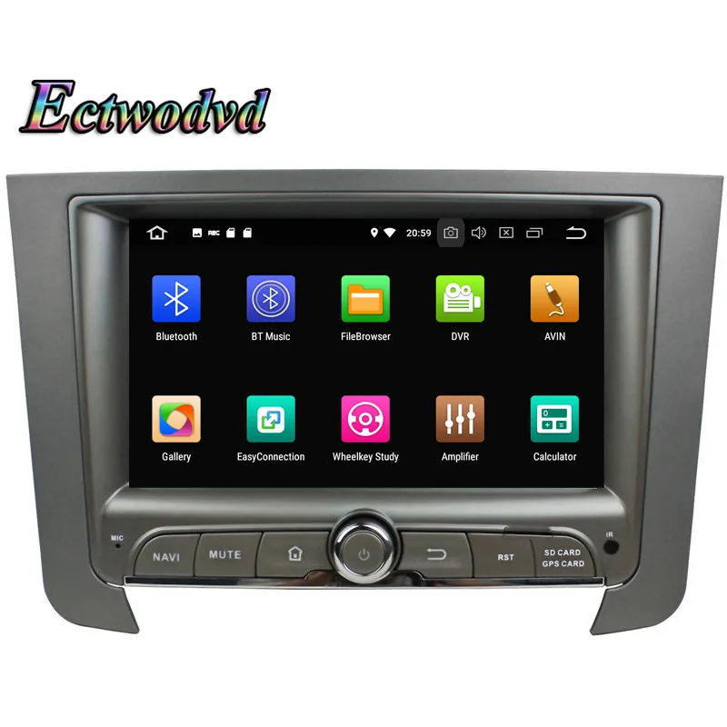 Sale Ectwodvd Octa Core 4G RAM 64G ROM Android 9.0 Car Multimedia DVD Player GPS HeadUnit For SsangYong Rexton 2014 1