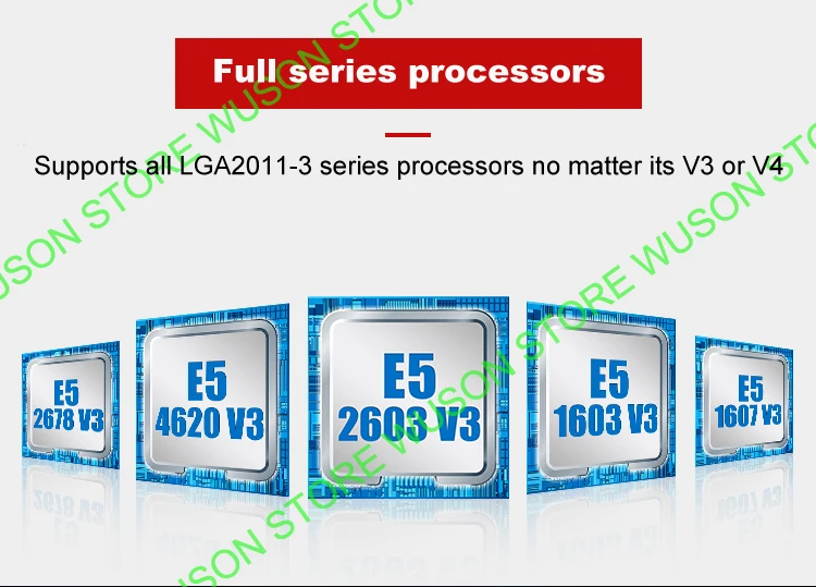 Материнская плата HUANANZHI M ATX X99 для всех процессоров LGA2011-3, таких как 2680 V4/V3 M.2 NVMe Слот 2* DDR4 4* USB3.0 4* SATA3.0 порты