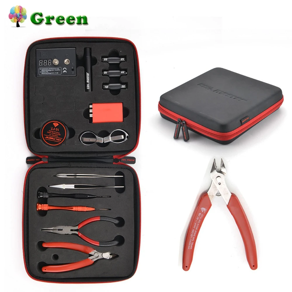 

Coil Master DIY Kit E-Cigarette DIY Tool Kit E-Cig Accessories Tool All-in-one Vape Device Rebuild RDA RDTA RTA Tank Atomizer