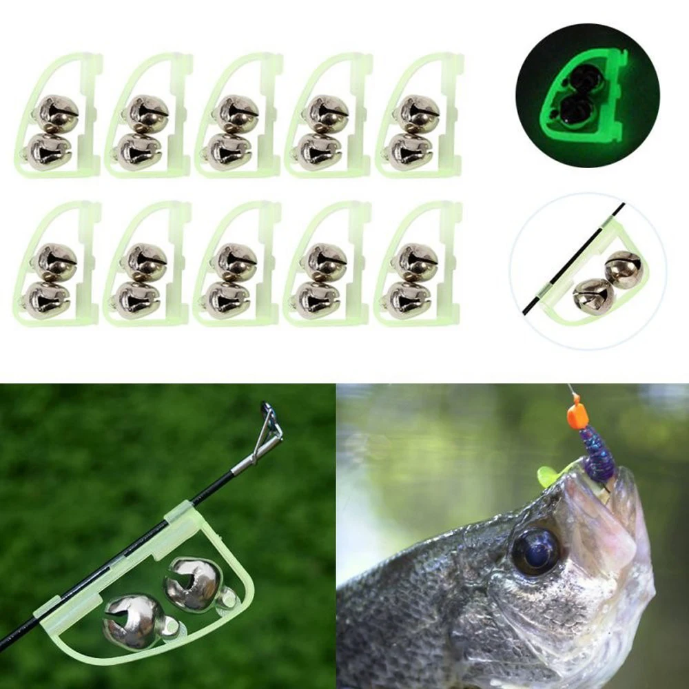 Fishing Bell Twin Rod Tip Fish Bell Alarm 