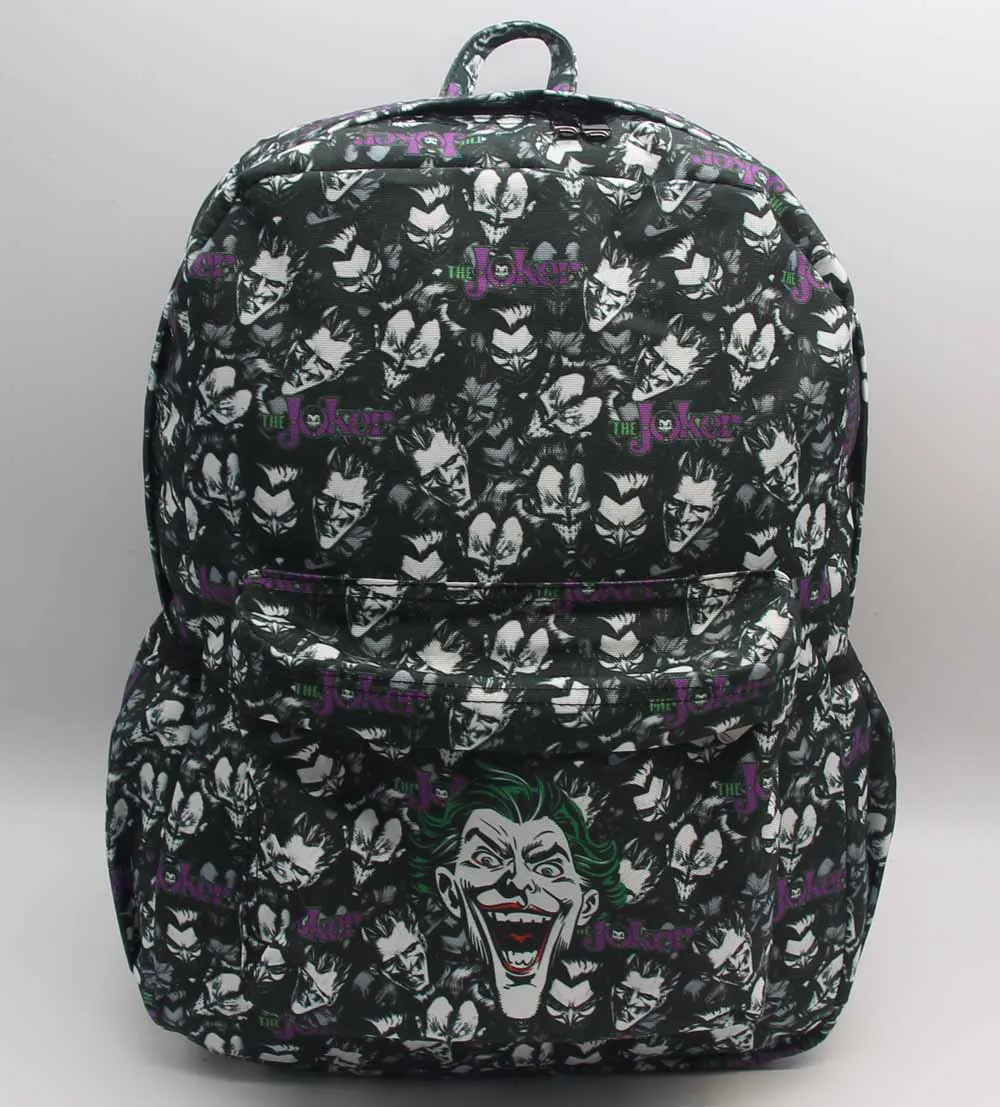 New The Joker Mask Backpack Student School Bags Bookbag Cosplay Fans Travel Shoulder Bag Laptop