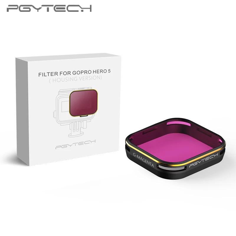 Фильтр для дайвинга PGYTECH корпус GoPro Hero 5 супер костюмный эксклюзивный красный